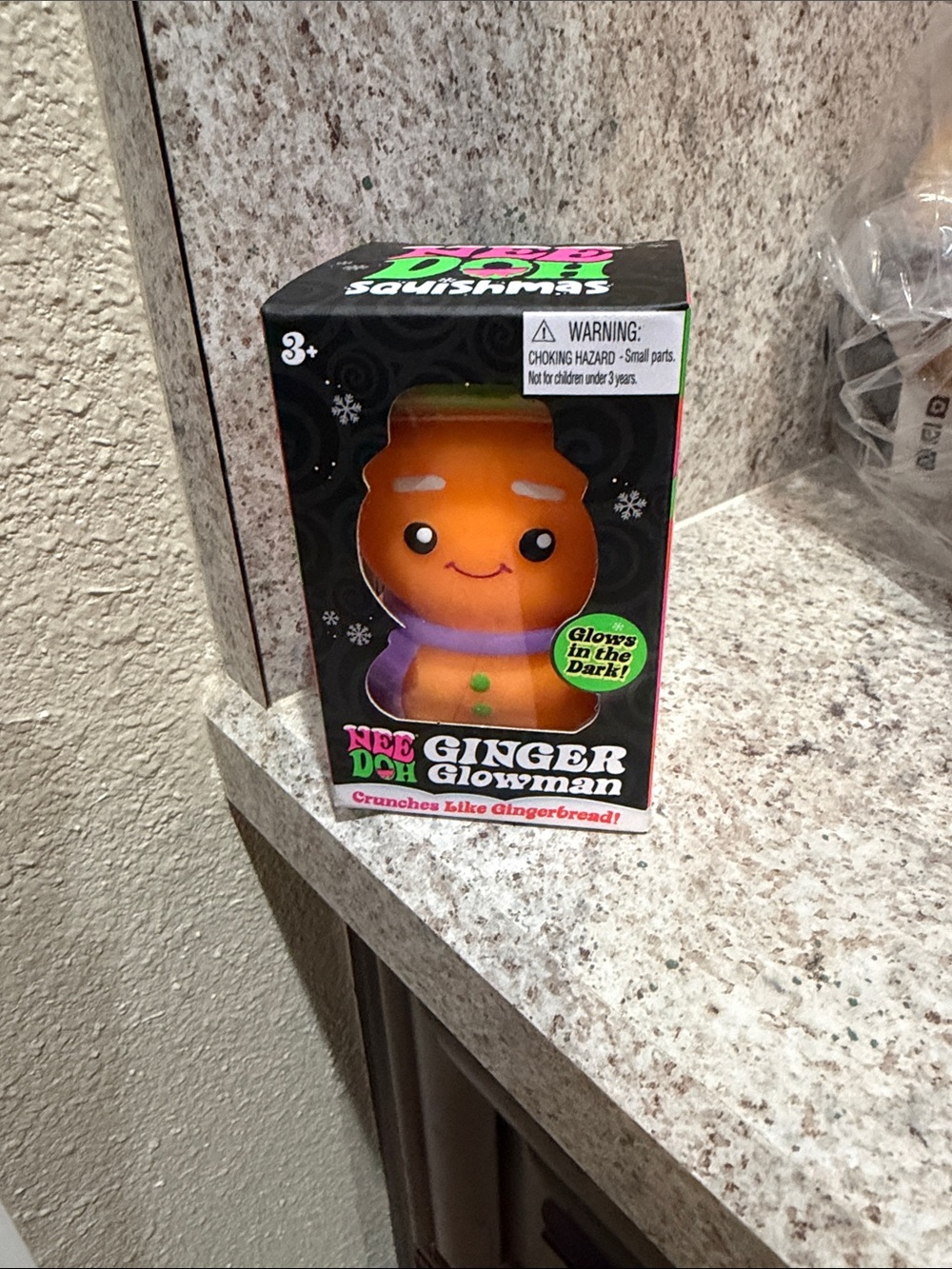 Ginger Glowman Squishy Toy - Orange and Purple